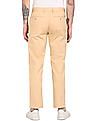 Tommy Hilfiger Men Beige Denton Regular Fit Solid Casual Trousers