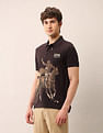 U.S. Polo Assn. Denim Co. Graphic Printed Muscle Fit Polo Shirt