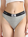 Calvin Klein Underwear Heathered Reprocessed Cotton Thong