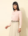 U.S. Polo Assn. Women Satin Solid Shirt