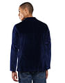Tommy Hilfiger Men Navy Velvetine Solid Formal Blazer