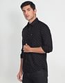 Arrow Sports Abstract Print Slim Fit Casual Shirt