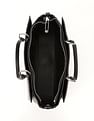 Tommy Hilfiger Solid Black Pu Handbag