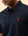 U.S. Polo Assn. Textured Slim Fit Polo Shirt