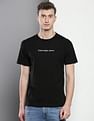Calvin Klein Brand Print Cotton T-Shirt