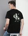 Calvin Klein Brand Print Cotton T-Shirt