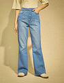 Flying Machine Women Ultra High Rise Flared Stretchable Jeans