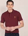 U.S. Polo Assn. Ribbed Collar Solid Polo Shirt