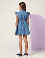 U.S. Polo Assn. Kids Girls Denim Fit And Flare Dress