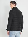 Arrow Sports Solid Hooded Puffer Jacket