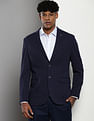 Tommy Hilfiger Notch Collar Rib Knit Blazer