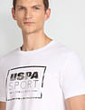 USPA Active Slim Fit Brand Print T-Shirt