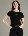 Tommy Hilfiger Logo Slim Fit Cotton T-Shirt
