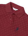 U.S. Polo Assn. Kids Boys Textured Regular Fit Sweater