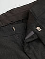 Arrow Slim Fit Flannel-Smart Flex Trousers