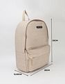 Tommy Hilfiger Logo Beige Nylon Backpack
