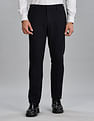 Tommy Hilfiger Regular-Fit Solid Mid Rise Trousers