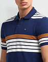 Arrow Sport Horizontal Striped Polo Shirt
