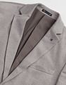 Arrow Patterned Knit Slim Blazer