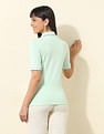 U.S. Polo Assn. Women Regular Fit Solid Polo Shirt