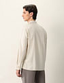 Arrow Textured Manhattan Slim Fit Ceremonial Shirt