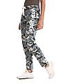 Aeropostale Green Camo Print Fleece Track Pants