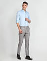 Arrow Patterned Weave Slim Fit Shirt