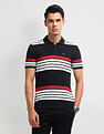 Arrow Sport Horizontal Stripe Regular Fit Polo Shirt