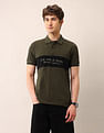 U.S. Polo Assn. Denim Co. Brand Printed Pure Cotton Polo Shirt