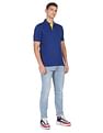 Arrow Sports Ribbed Collar Solid Cotton Polo Shirt
