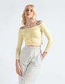 Tommy Hilfiger Off Shoulder Gathering Crop Top