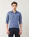 Arrow Manhattan Slim Fit Textured Autopress Shirt