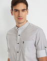 U.S. Polo Assn. Denim Co. Mandarin Collar Printed Shirt