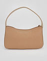 Tommy Hilfiger Solid Beige Pu Hand Bag