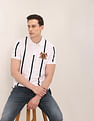 U.S. Polo Assn. Crest Embroidered Striped Polo Shirt