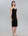 Tommy Hilfiger Womens Black Solid Dresses