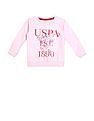 U.S. Polo Assn. Kids Crew Neck Printed Sweatshirt
