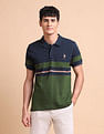 U.S. Polo Assn. Colourblocked Slim Fit Polo Shirt