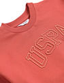 U.S. Polo Assn. Kids Girls Appliqued Regular Fit Sweatshirt
