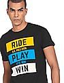 U.S. Polo Assn. Denim Co. Ribbed Neck Brand Print T-Shirt