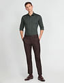 Arrow Newyork Self Design Twill Shirt