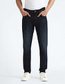 Flying Machine Slash Slim Tapered Mid Rise Jeans