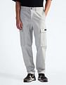 Flying Machine Solid Twill Cargo Pants