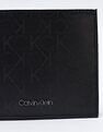 Calvin Klein Logo Black Leather Bi-Fold Wallet