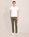 U.S. Polo Assn. Austin Trim Fit Solid Casual Trousers