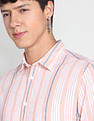Flying Machine Vertical Stripe Slim Fit Shirt