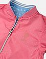 U.S. Polo Assn. Kids Girls Pink And Blue Reversible Bomber Jacket