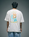 Flying Machine Graphic Printed Oversized Fit T-Shirt