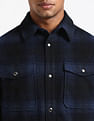 Tommy Hilfiger Tartan Checked Wool Overshirt