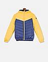 U.S. Polo Assn. Kids Hooded Colour Block Puffer Jacket